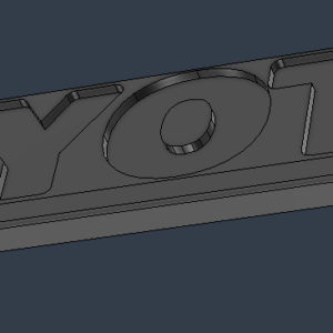 Custom Center Console Badge